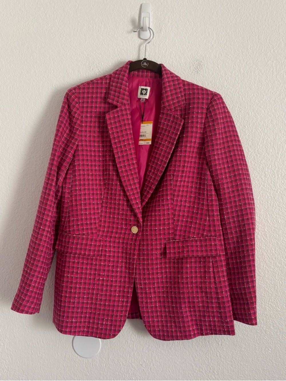 NWT Anne Klein Women's Size Small Pink Blazer Jacket